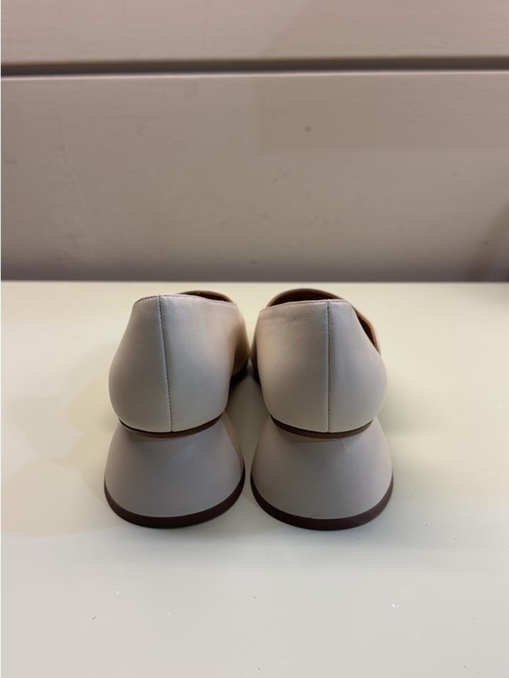 Chie Mihara Soft beige Peep-Toe leather Mules - Picture 3 of 6